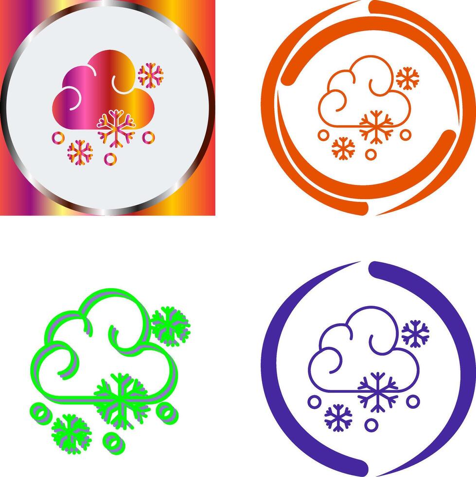 Snowy Icon Design vector