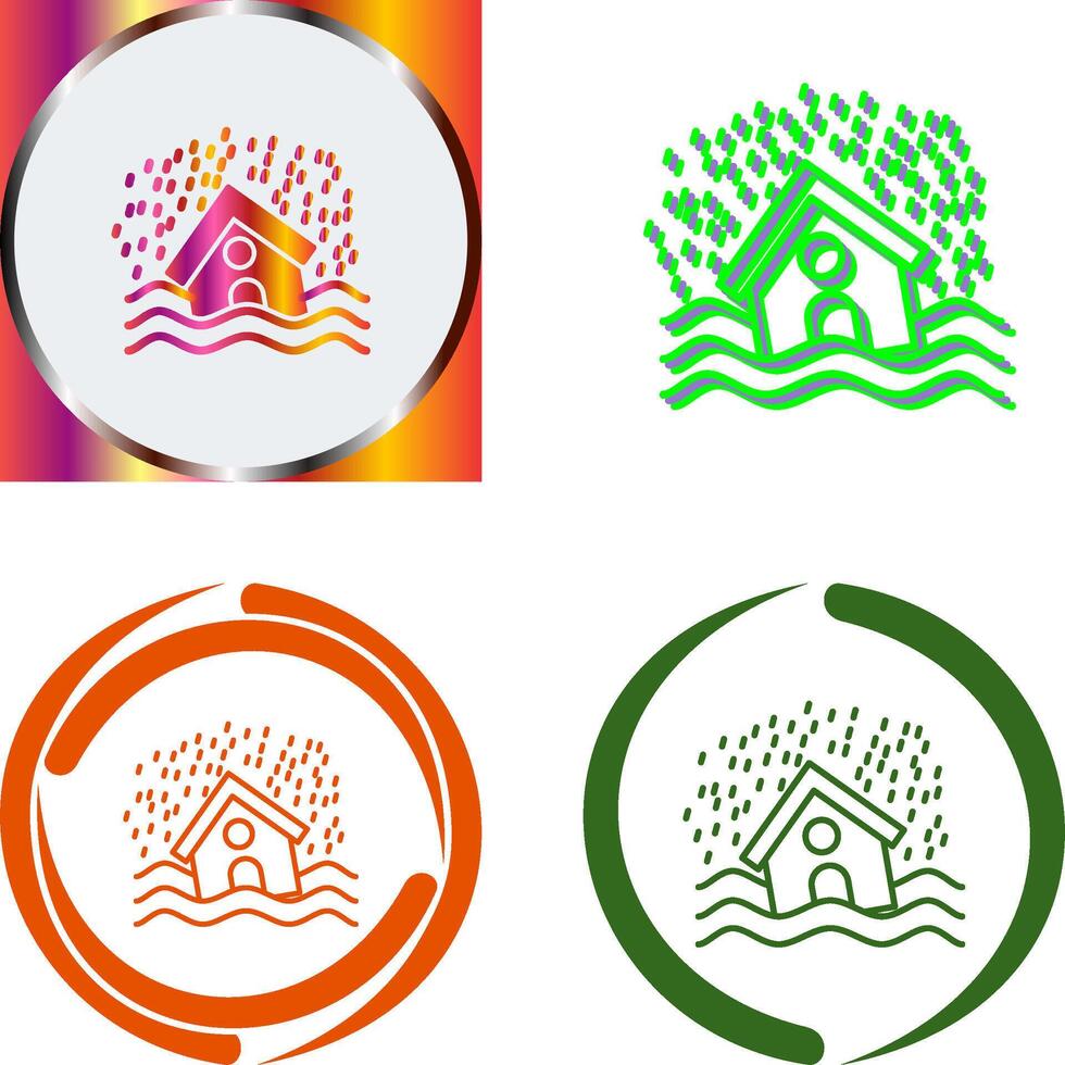 Disaster Icon Design vector