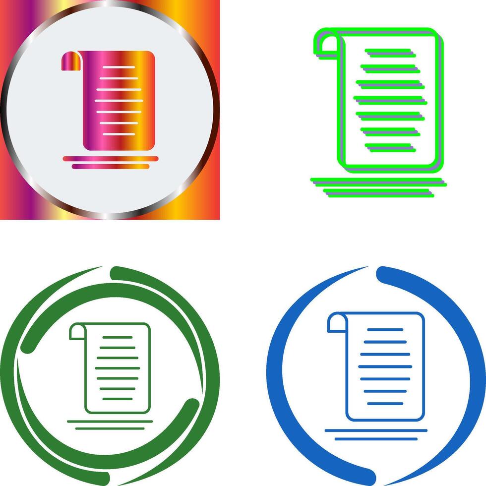 Document Icon Design vector