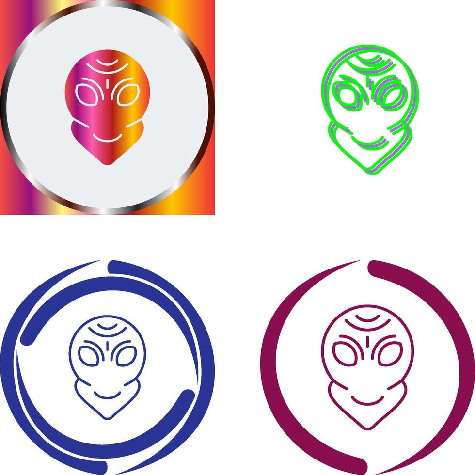Alien Icon Design vector
