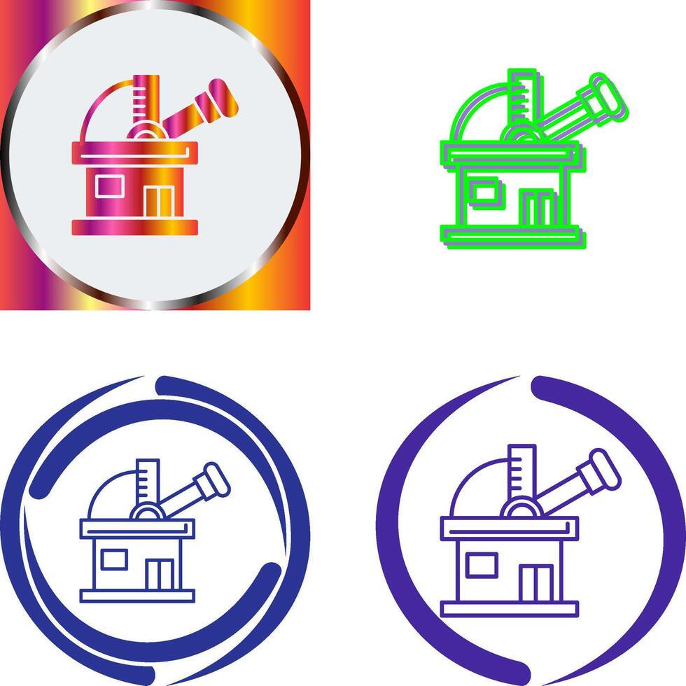 Observatory Icon Design vector