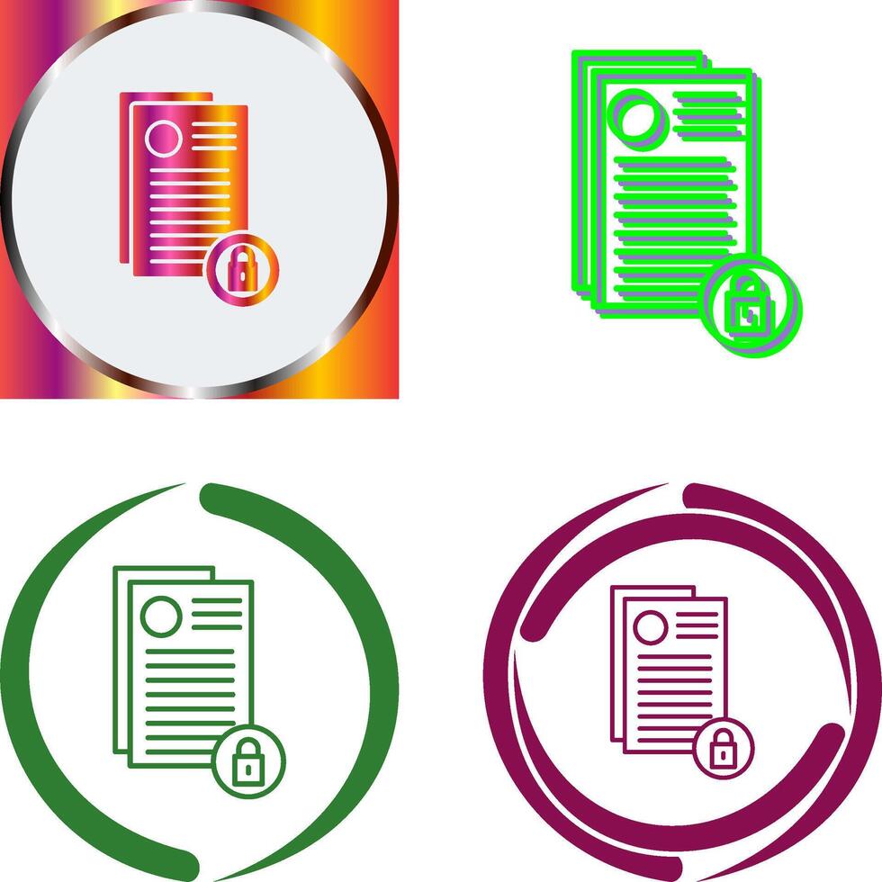 Privacy Icon Design vector