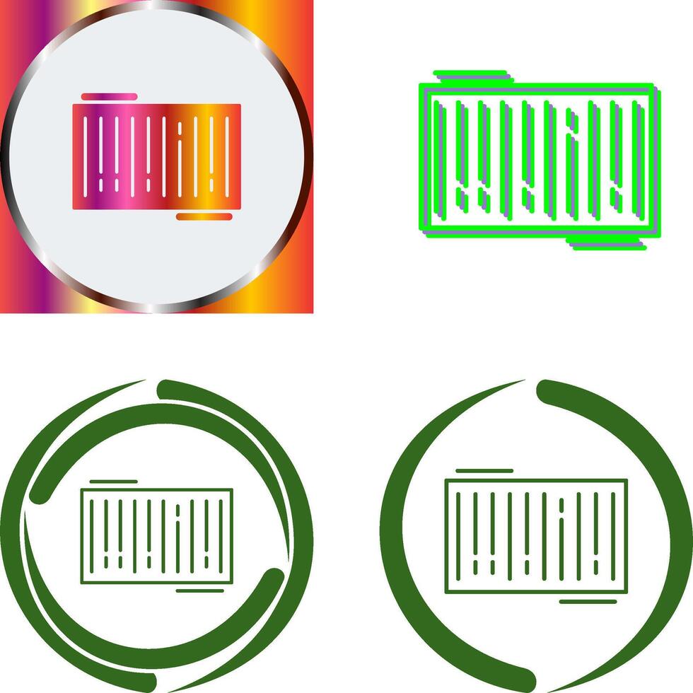 Barcode Icon Design vector