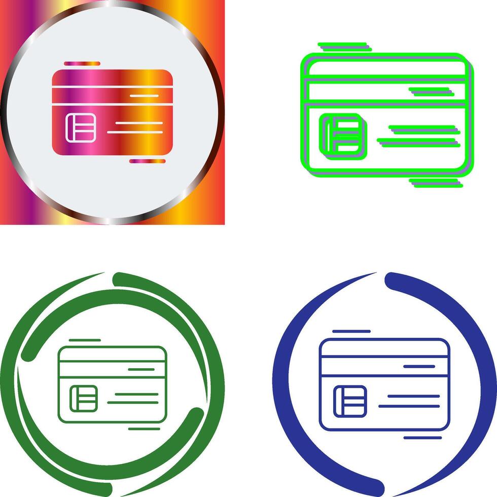 Credit Card Icon Design vector