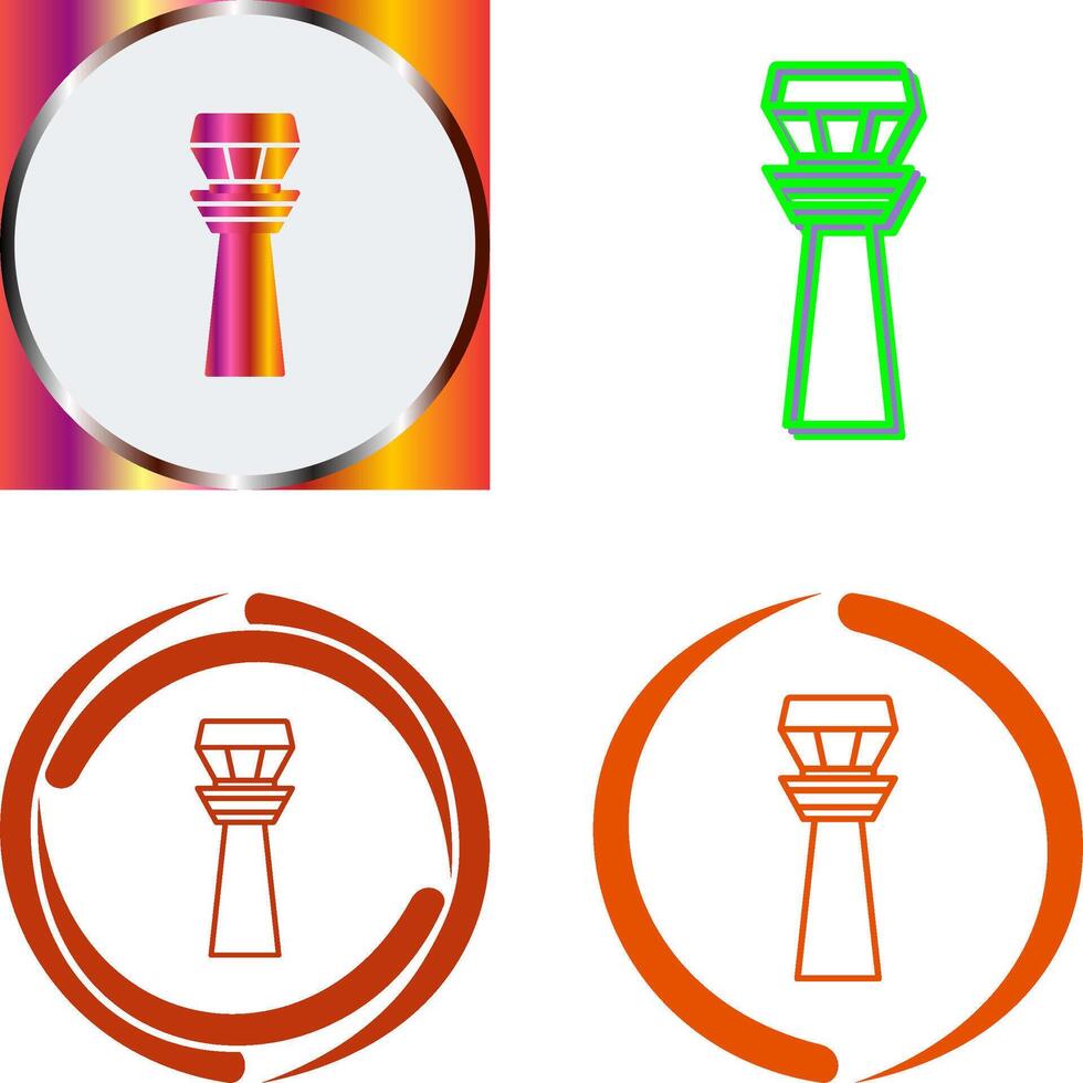 Control Tower Icon Design vector