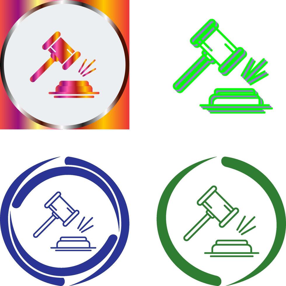 Gavel Icon Design vector