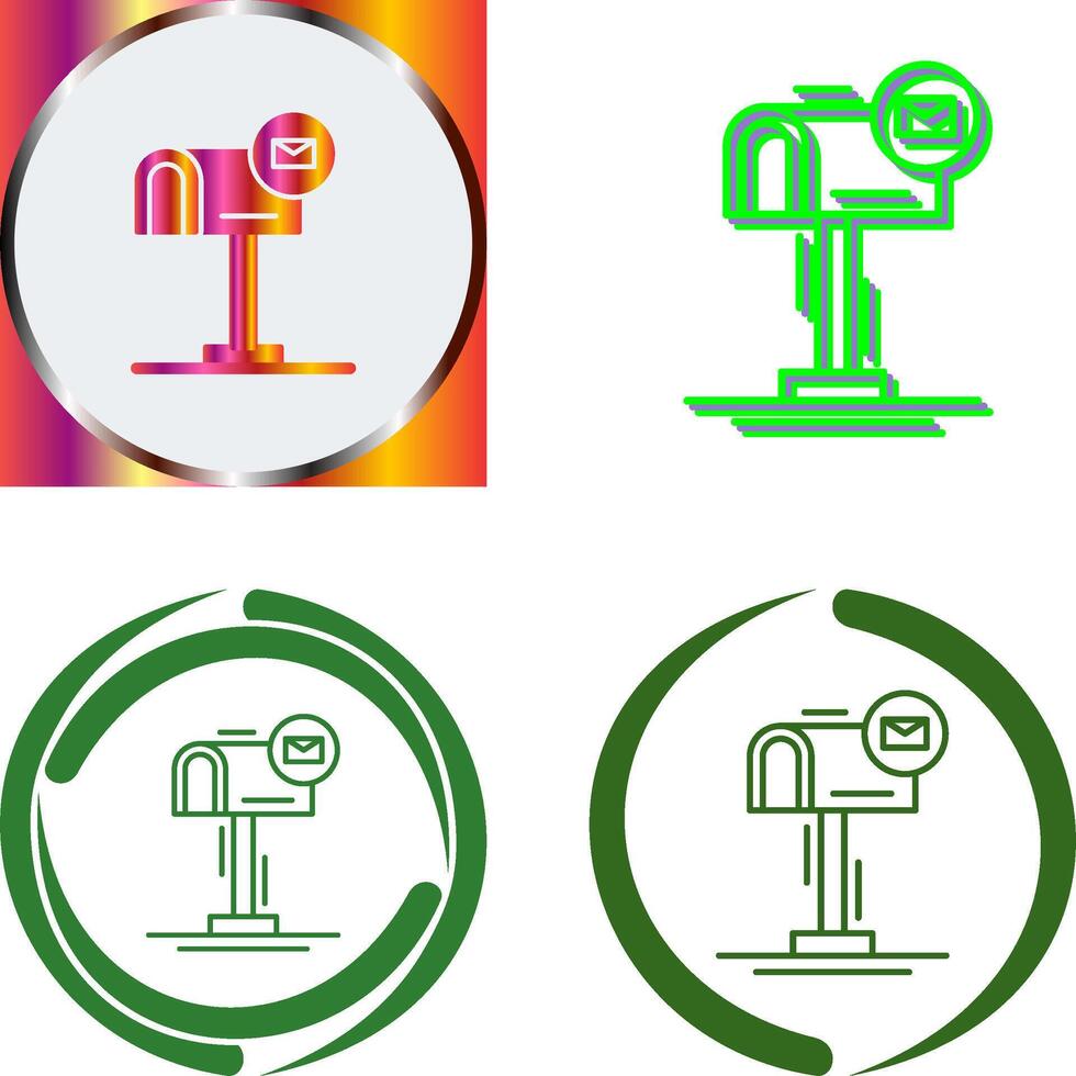 Mail Box Icon Design vector