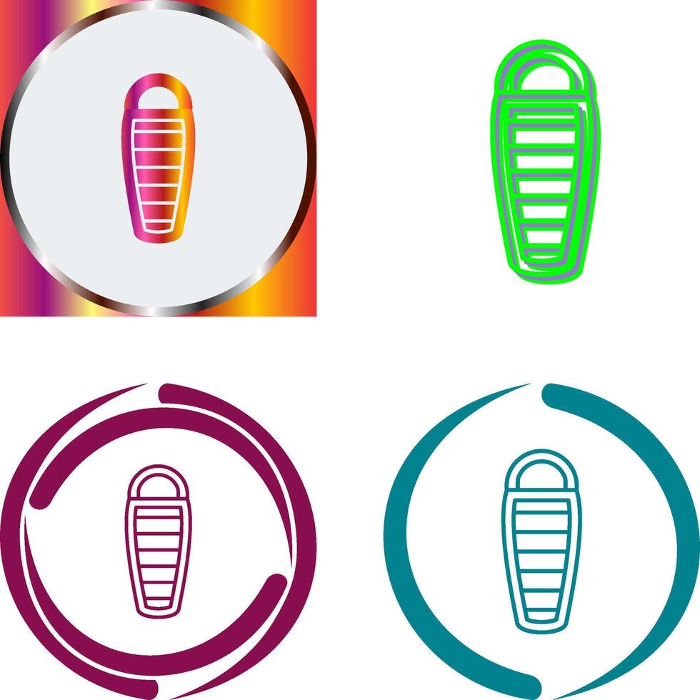 Sleeping Bag Icon Design vector