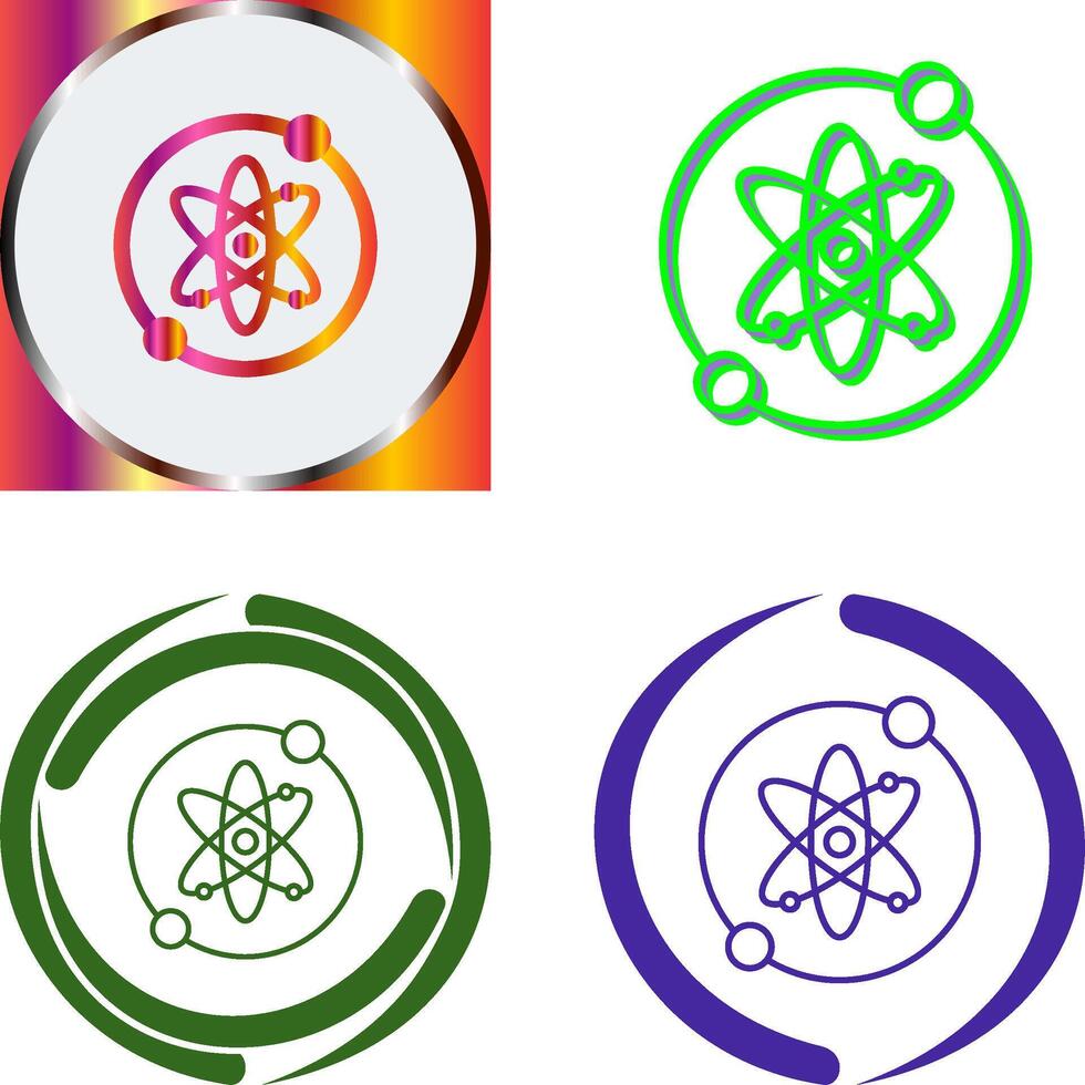 Proton Icon Design vector