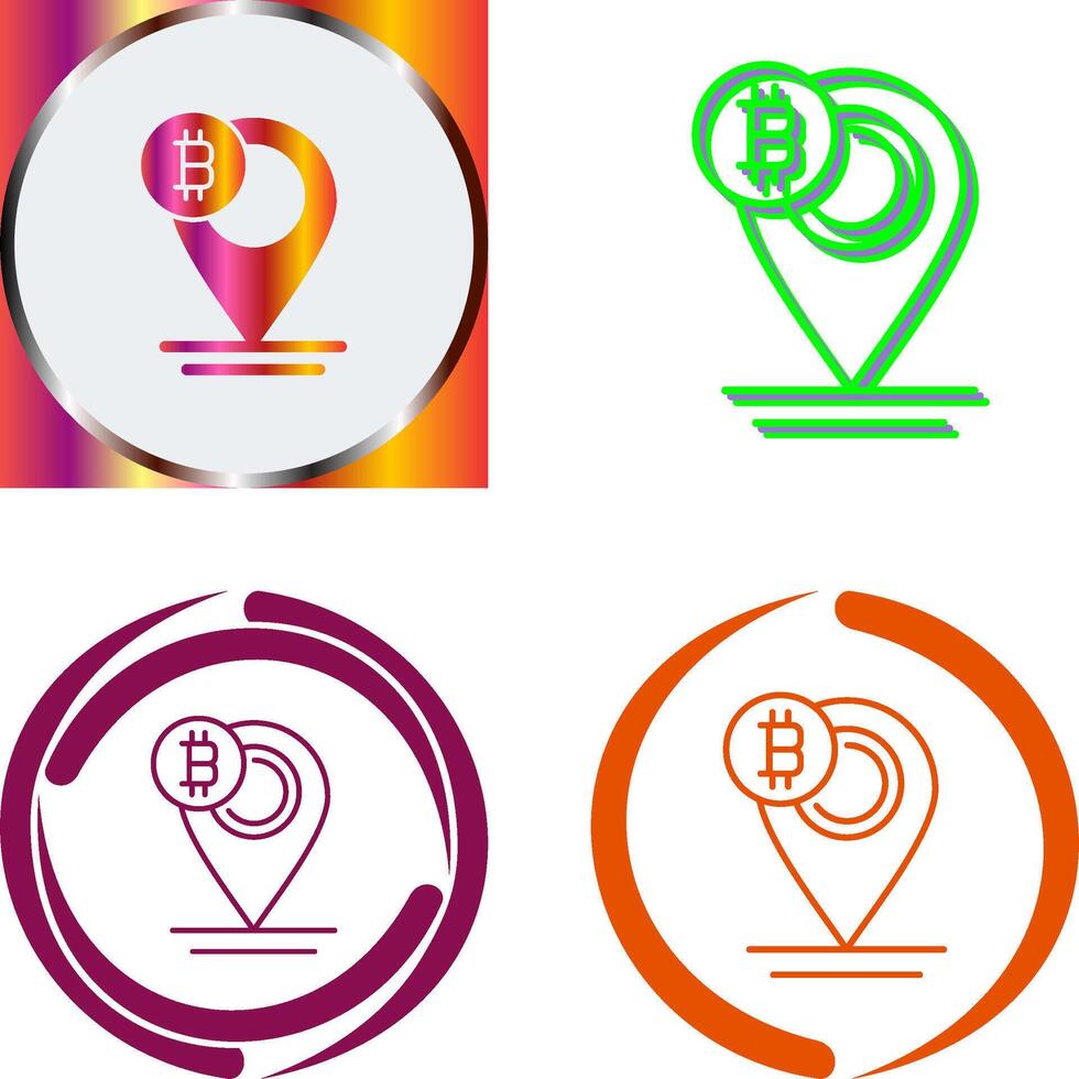 Bitcoin Placeholder Icon Design vector