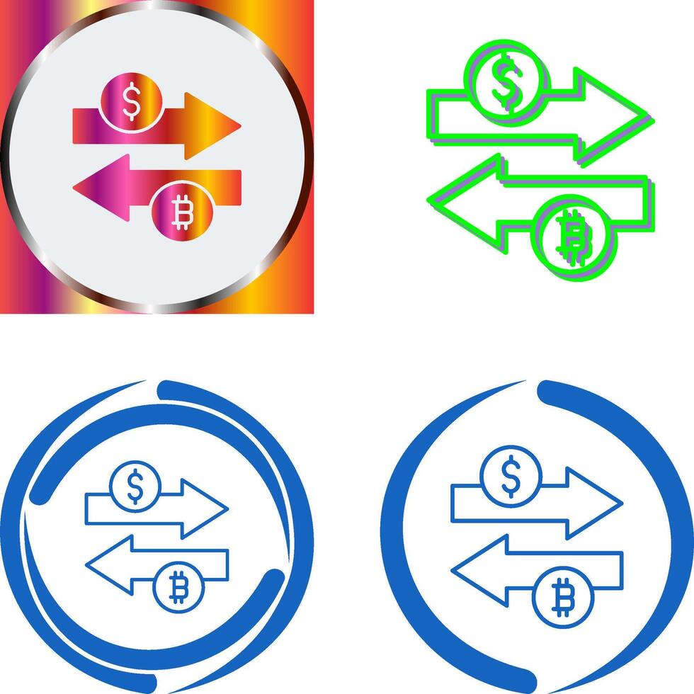 Money Exchange Icon Design vector