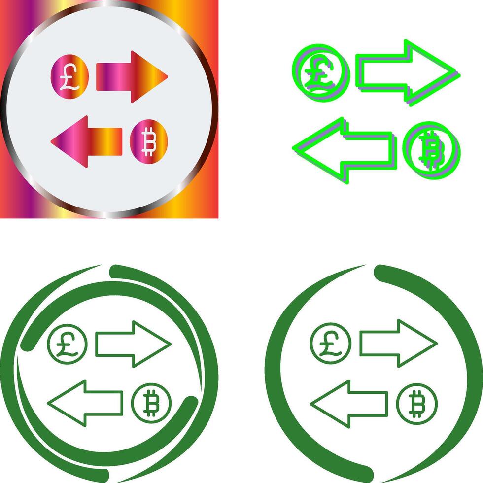 Exchange Icon Design vector