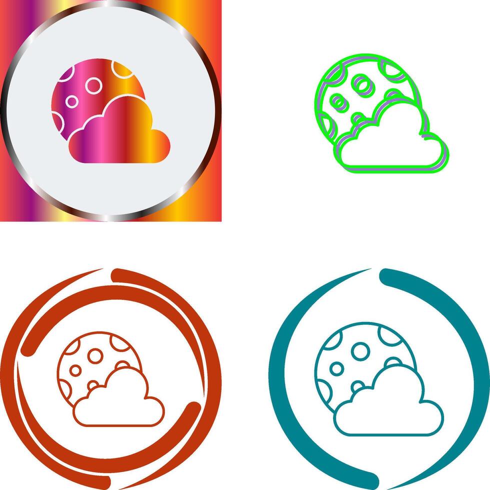 Moon Icon Design vector