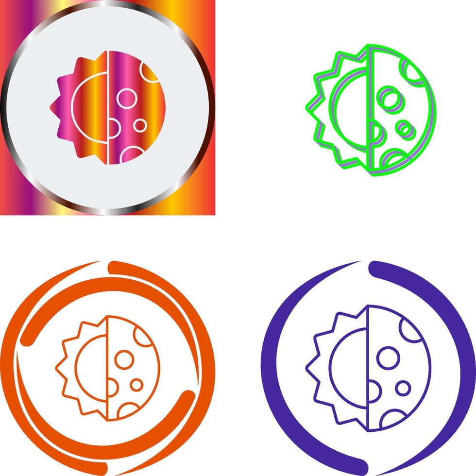Day And Nigt Icon Design vector