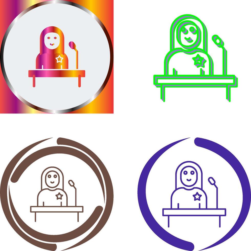 Candidate Icon Design vector