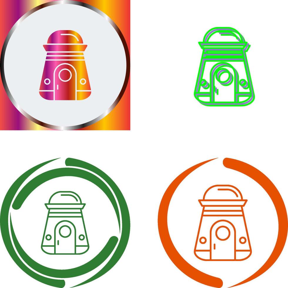 Space Capsule Icon Design vector