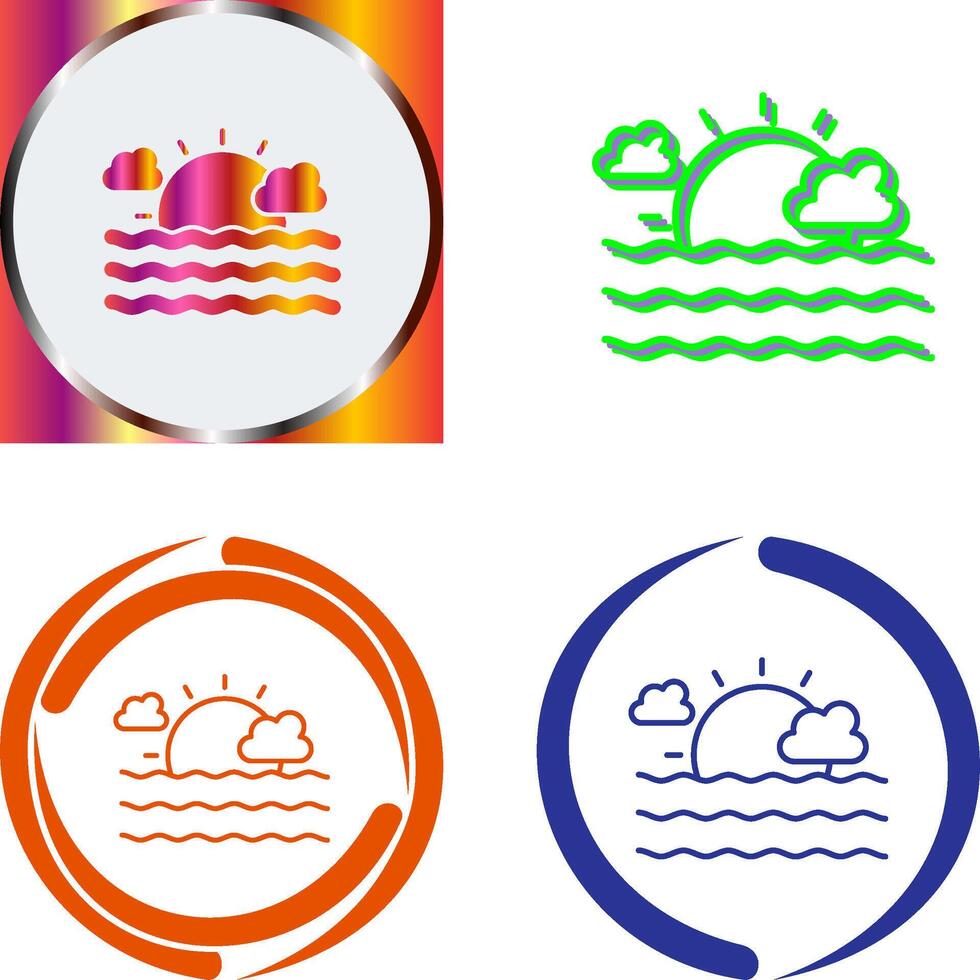 Sea Icon Design vector