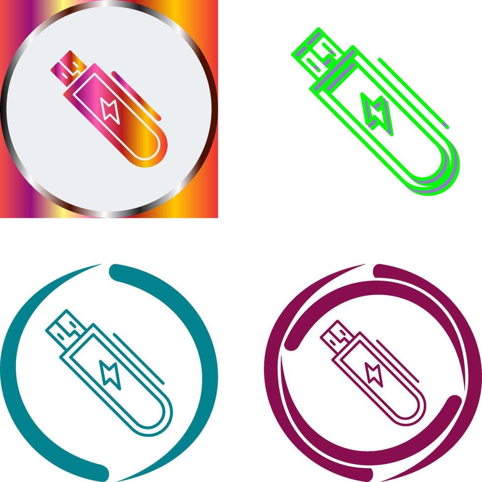 Usb Icon Design vector