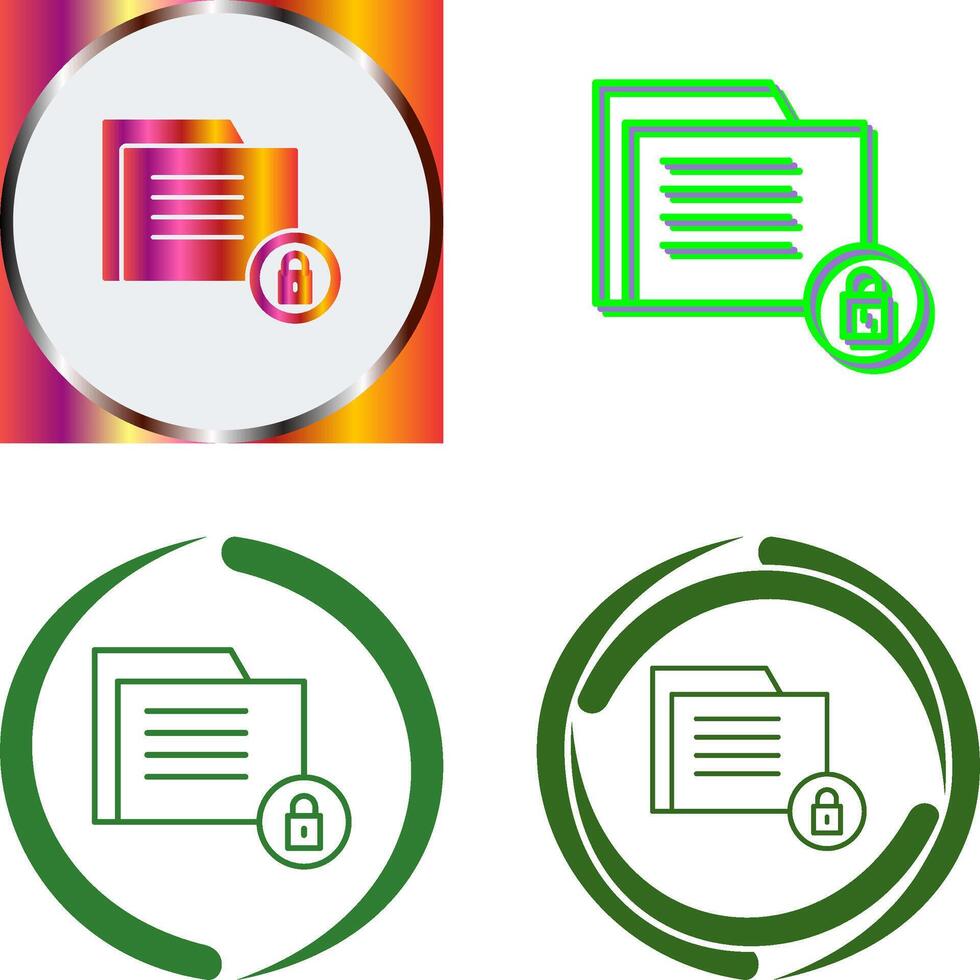 Data Security Icon Design vector