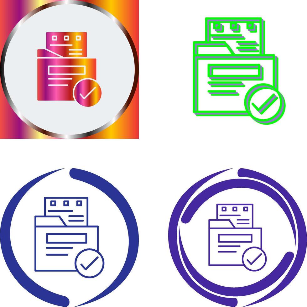 File Protection Icon Design vector