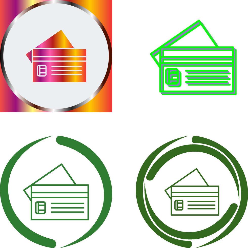 Credit Card Icon Design vector