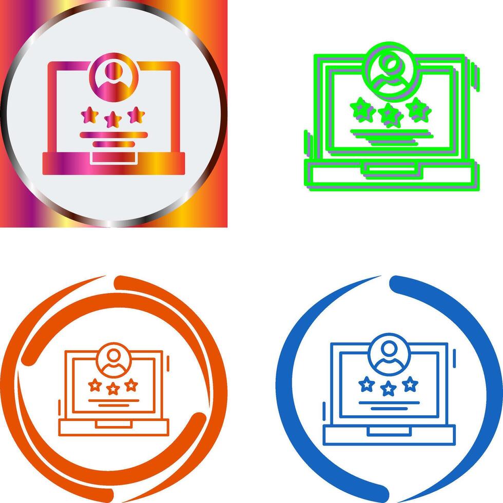 Rating Icon Design vector