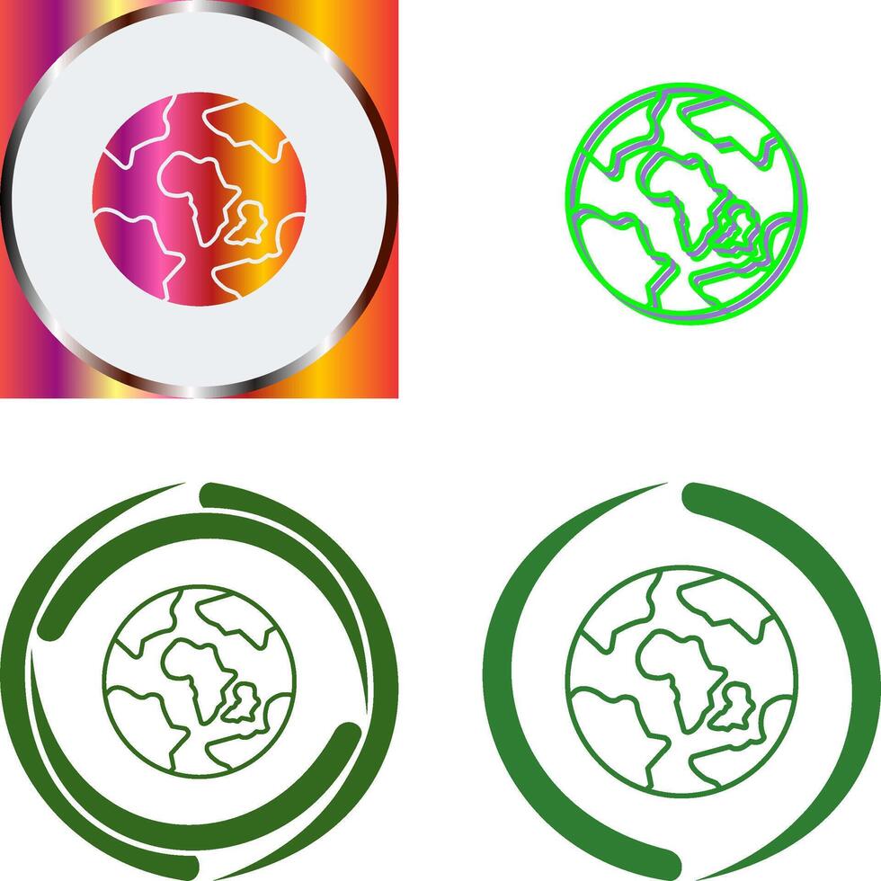 Earth Icon Design vector