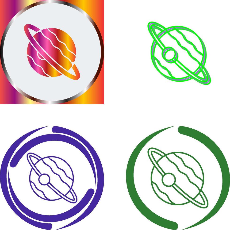 Planet Icon Design vector