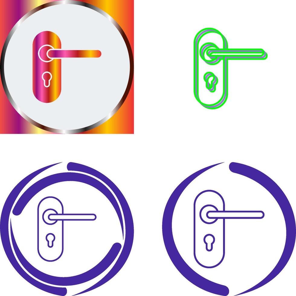 Door Lock Icon Design vector