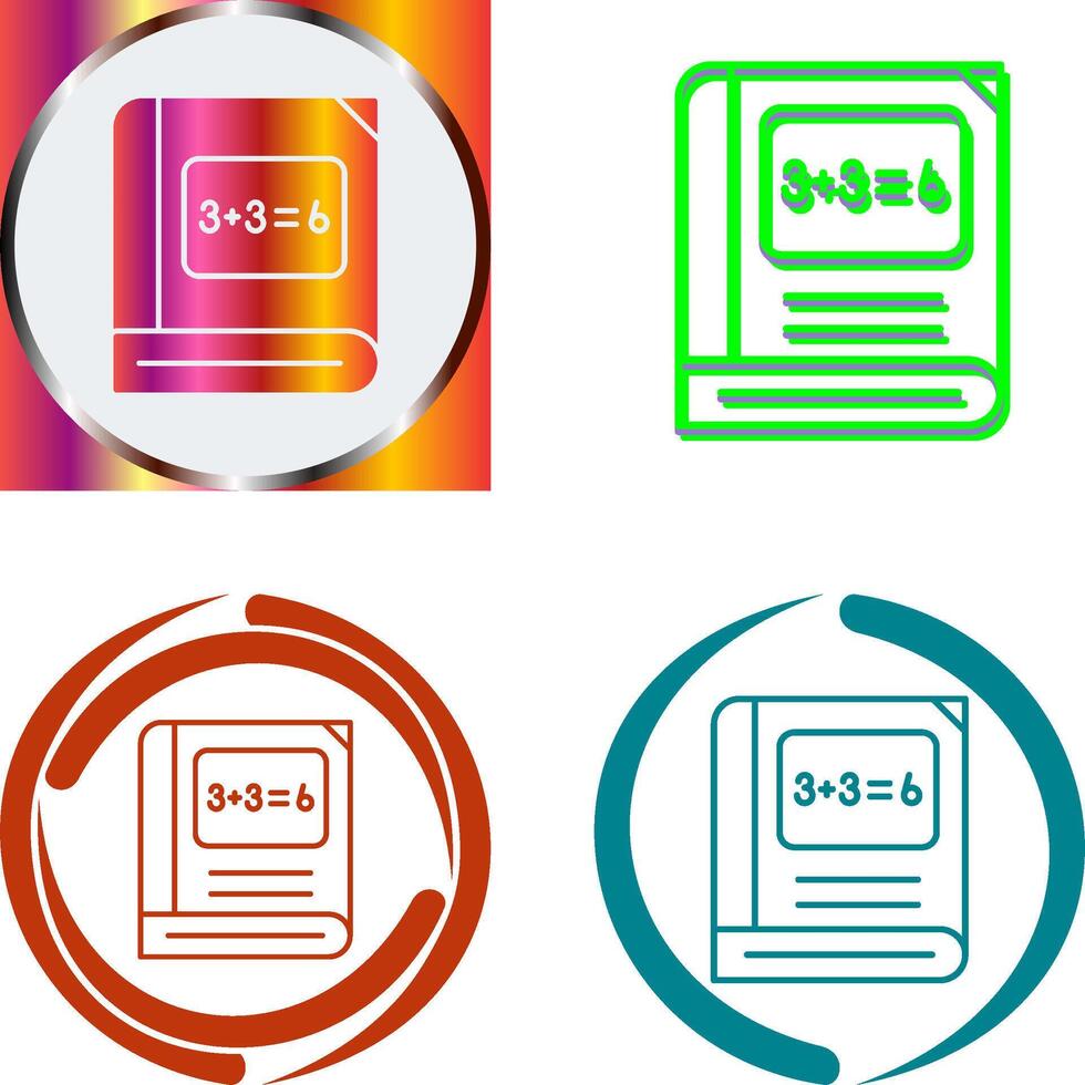 Math Icon Design vector