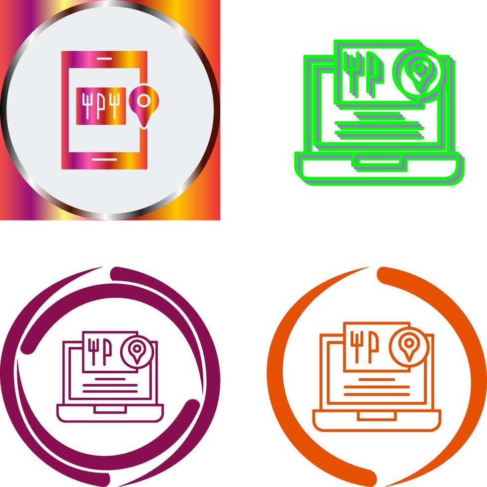 Food Delivery Icon Design vector