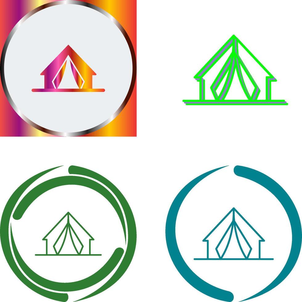 Camp Icon Design vector