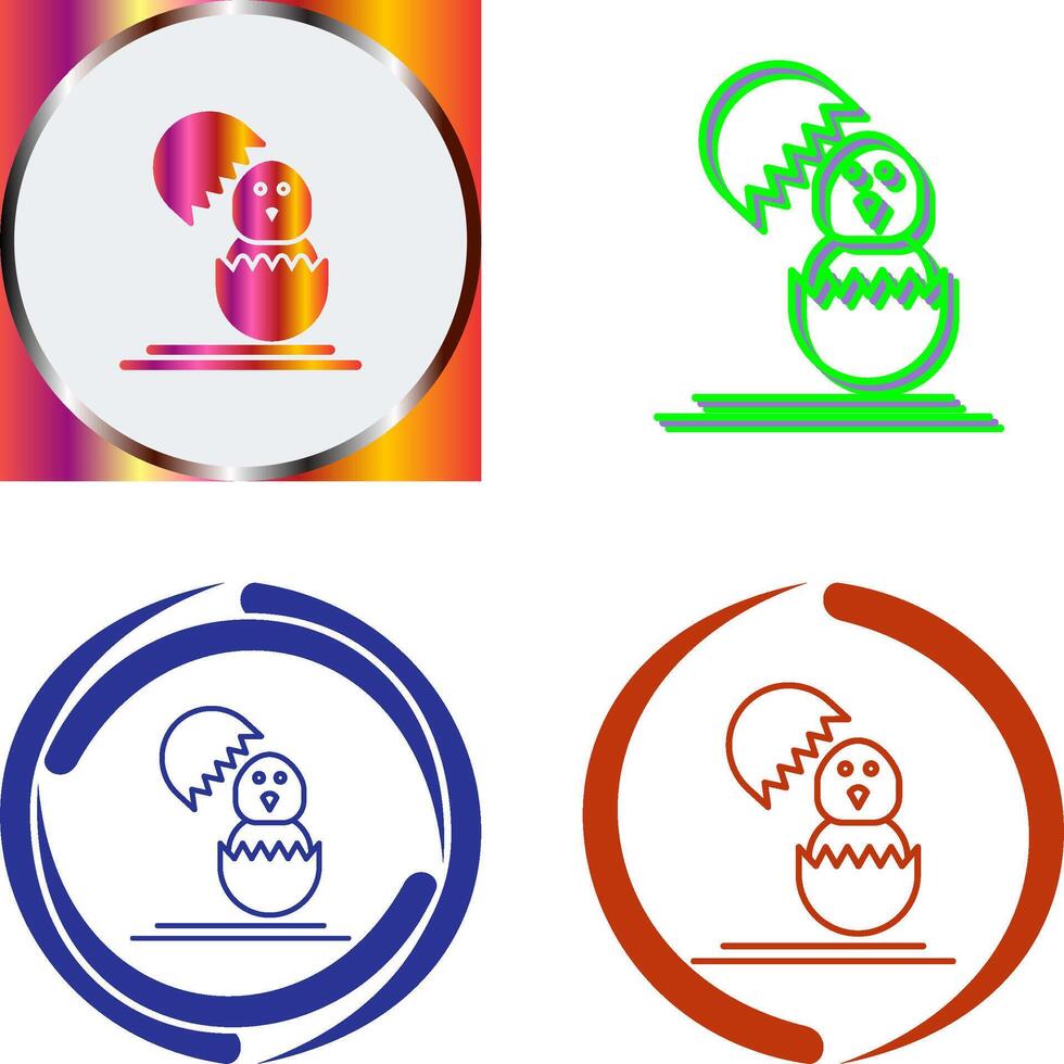 Chick Icon Design vector