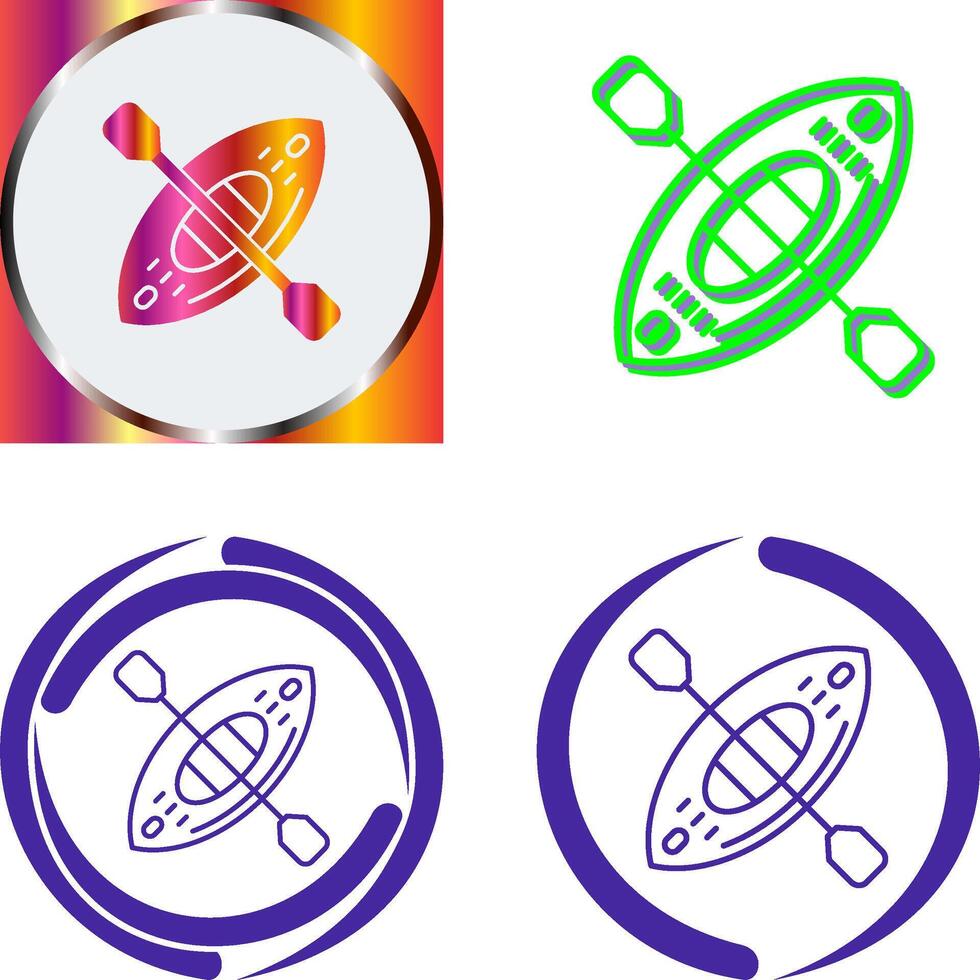 Kayak Icon Design vector