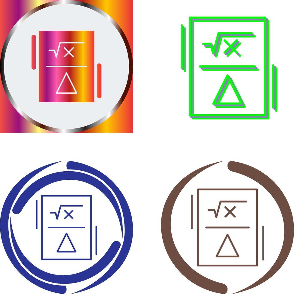 Formula Icon Design vector