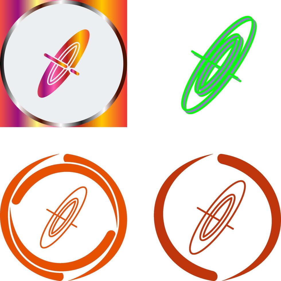 Black Hole Icon Design vector