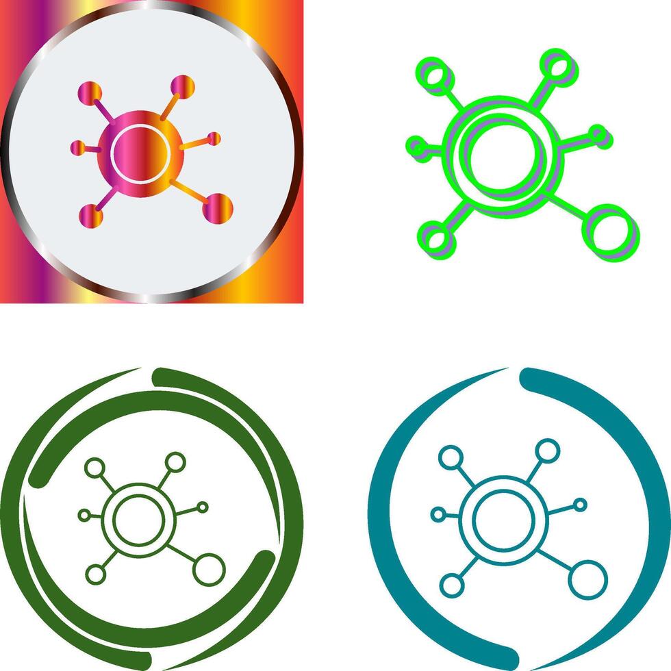 Molecule Icon Design vector