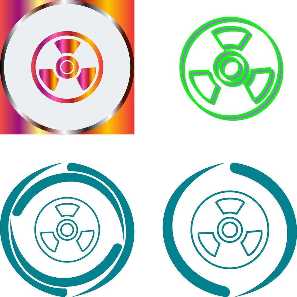 Nuclear Icon Design vector