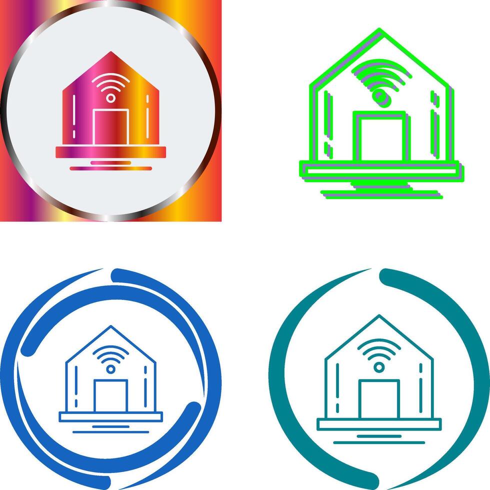 Smart Home Icon Design vector