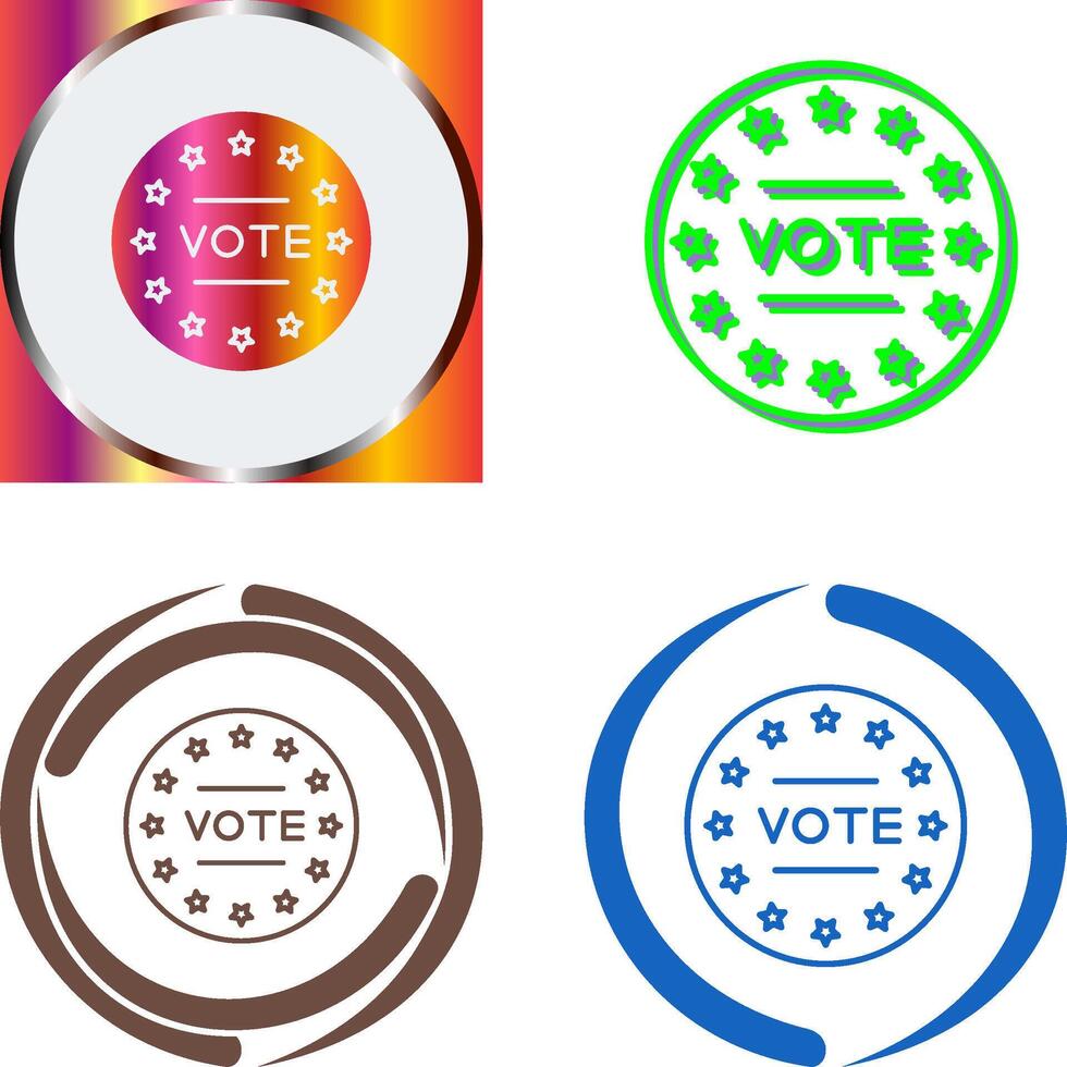 Vote Icon Design vector