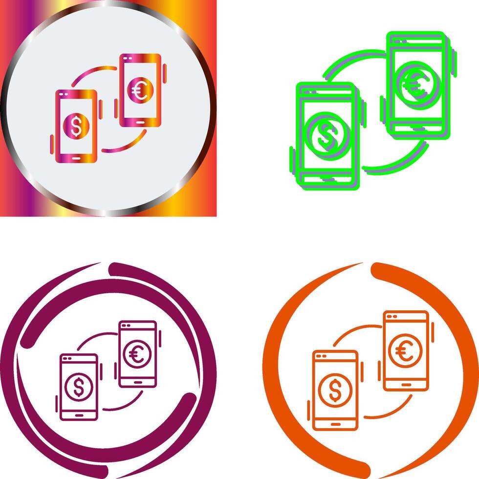 Exchange Icon Design vector