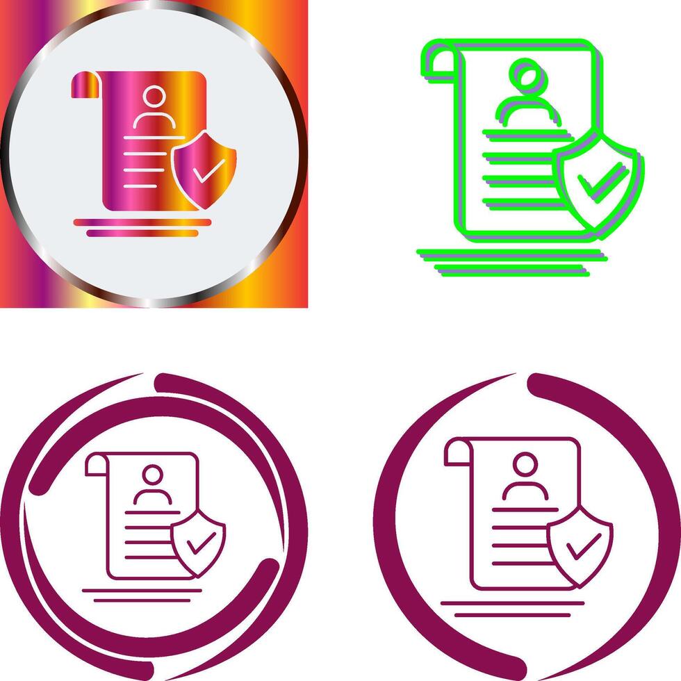 Verified Icon Design vector