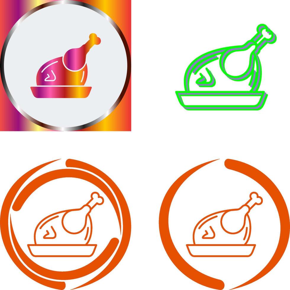 Chicken Icon Design vector