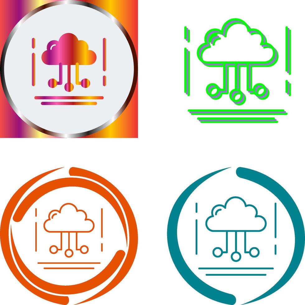 Network Icon Design vector