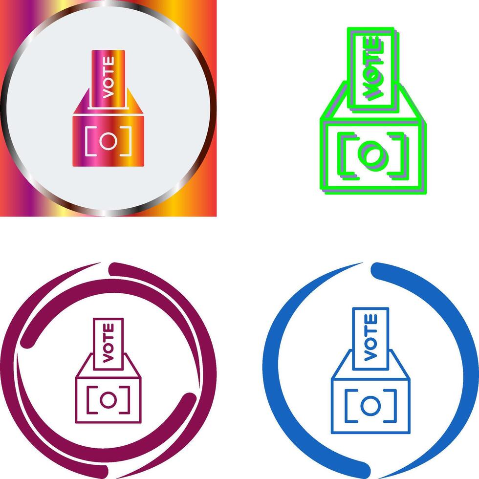 Vote Icon Design vector