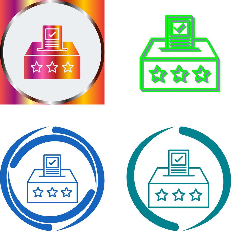 Ballot Icon Design vector