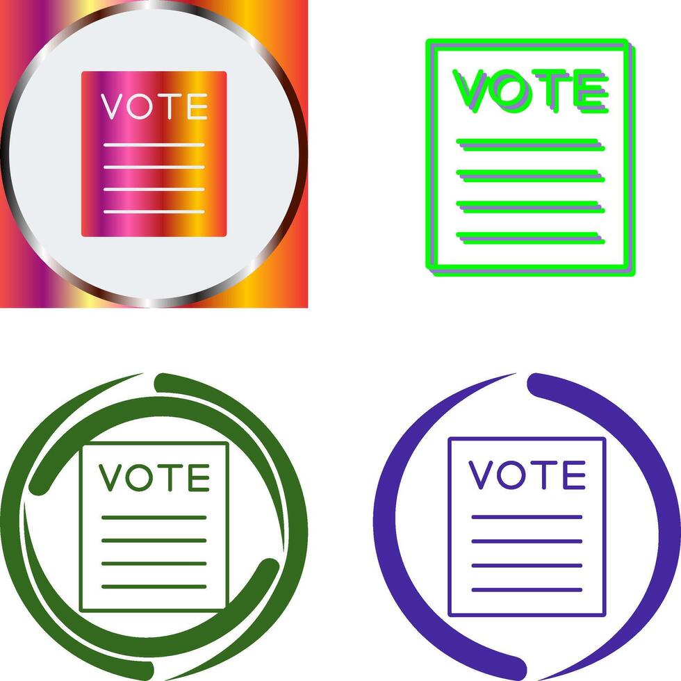 Vote Icon Design vector