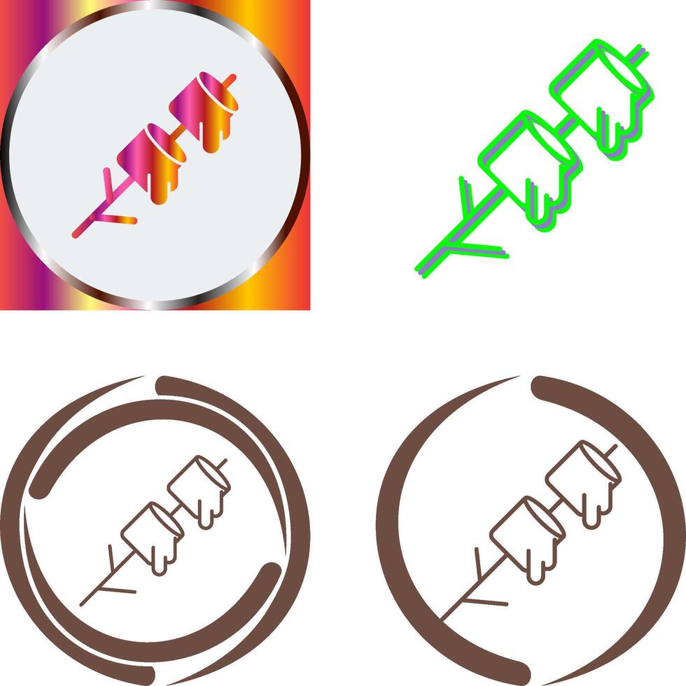 Marshmallows Icon Design vector