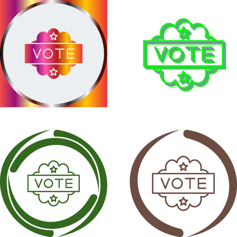 Vote Icon Design vector
