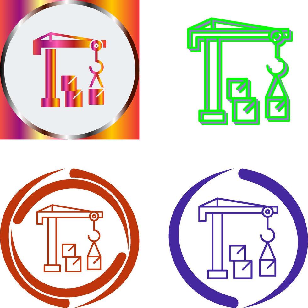 Robotic Arm Icon Design vector